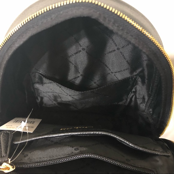 NWT ⭐️ MICHAEL KORS ⭐️ Medium Leather Backpack in Black - Picture 15 of 16
